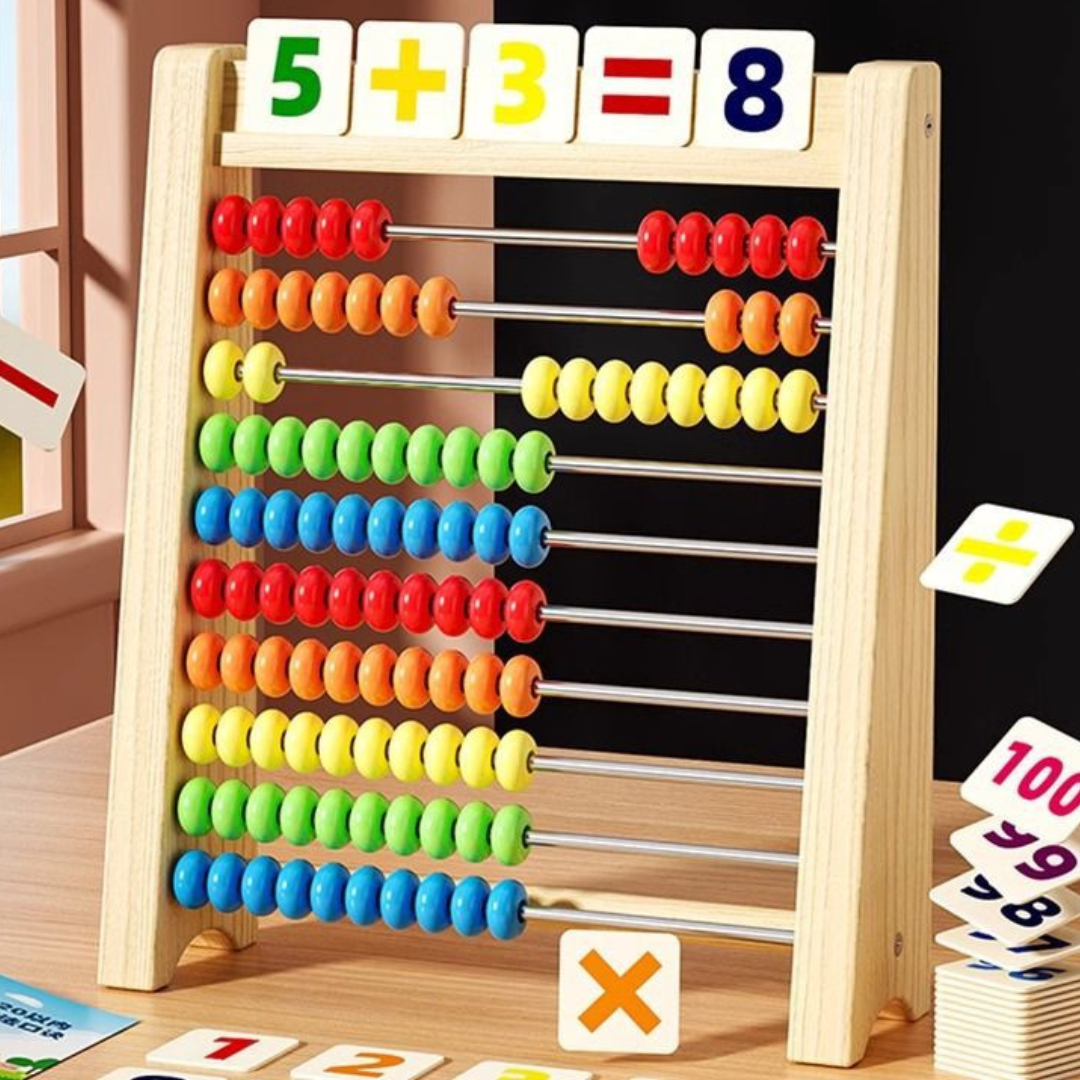 Maliben | Wooden Abacus Counting Frame – Educational Toy For Learning To Count And Calculate