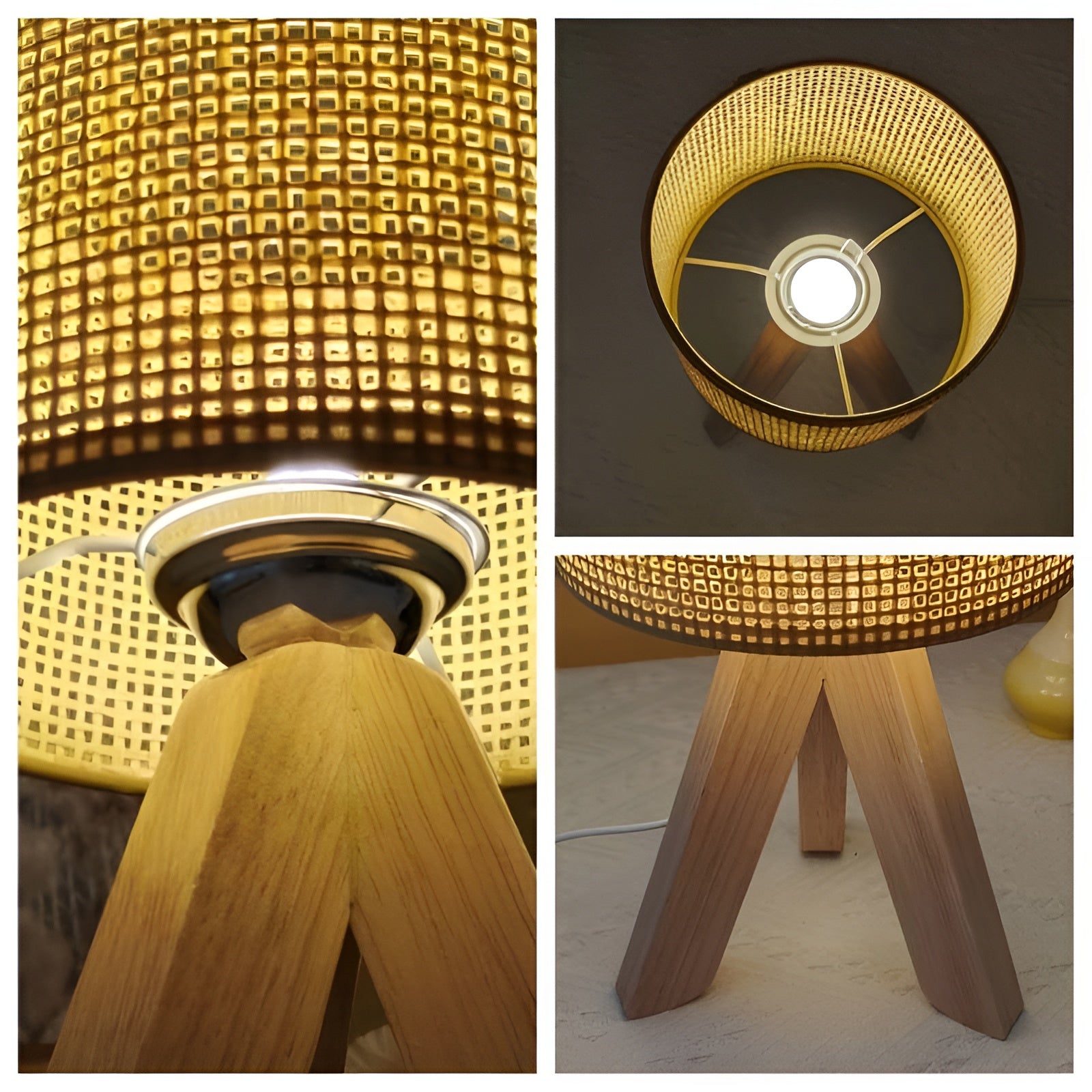 Maliben | HAndmade Rattan Table Lamp With Usb And Led - Stylish and Sustainable Design