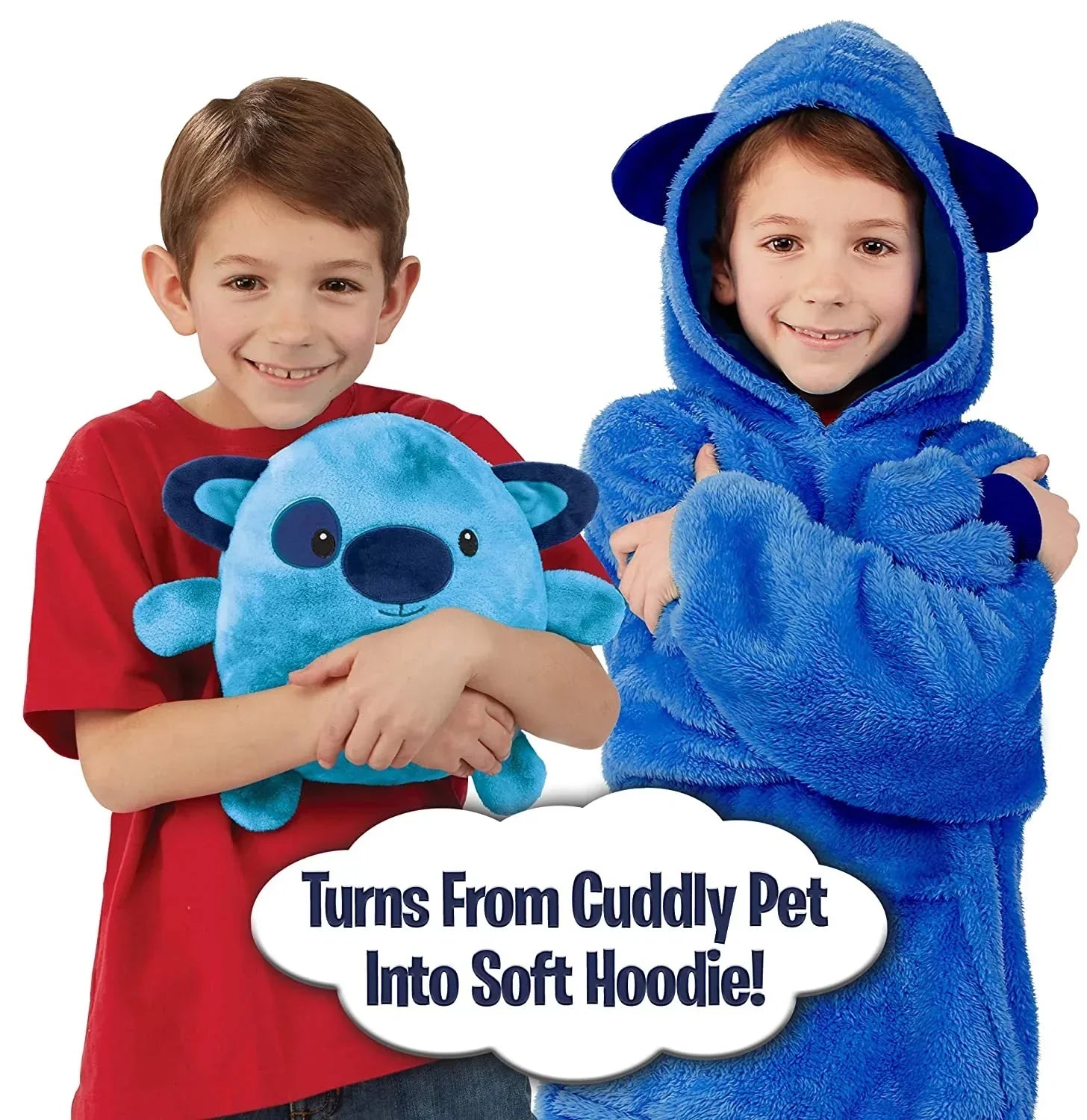 Maliben | Snugglepals | Cozy ComFort - 2-In-1 Kids Animal Hoodie Cushion Toy for Winter