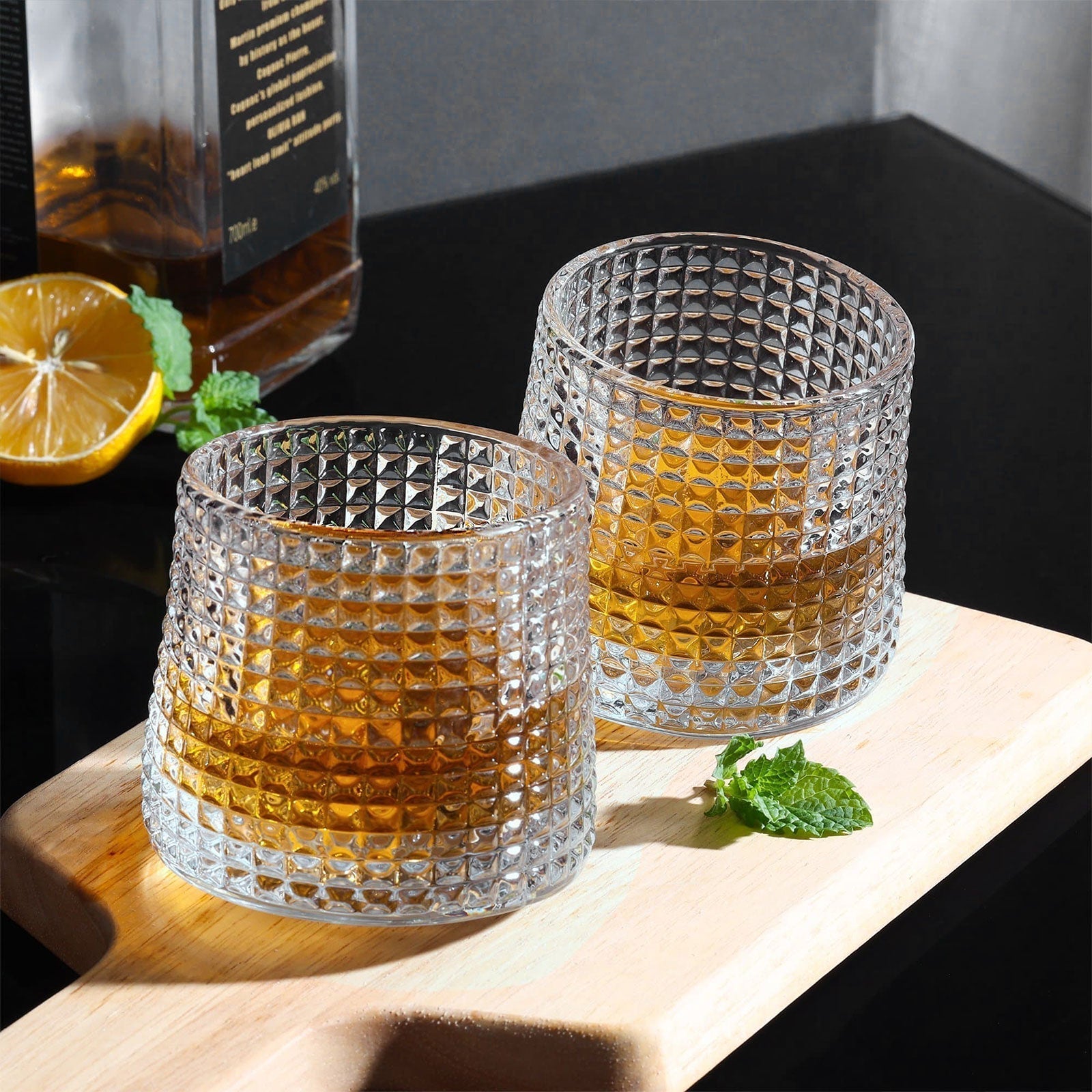 Maliben | Rotatable Whiskey Tumbler Set