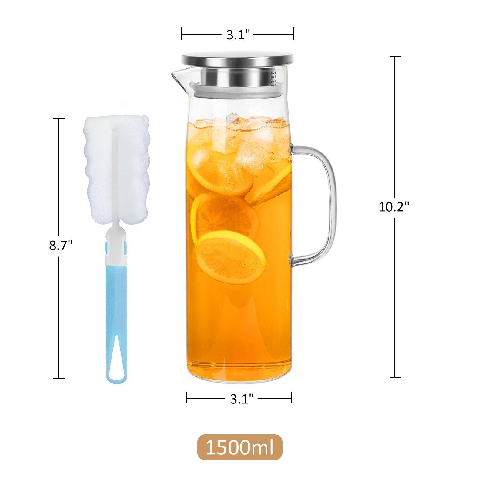 Maliben | Cylindrical heat-resistant glass jug