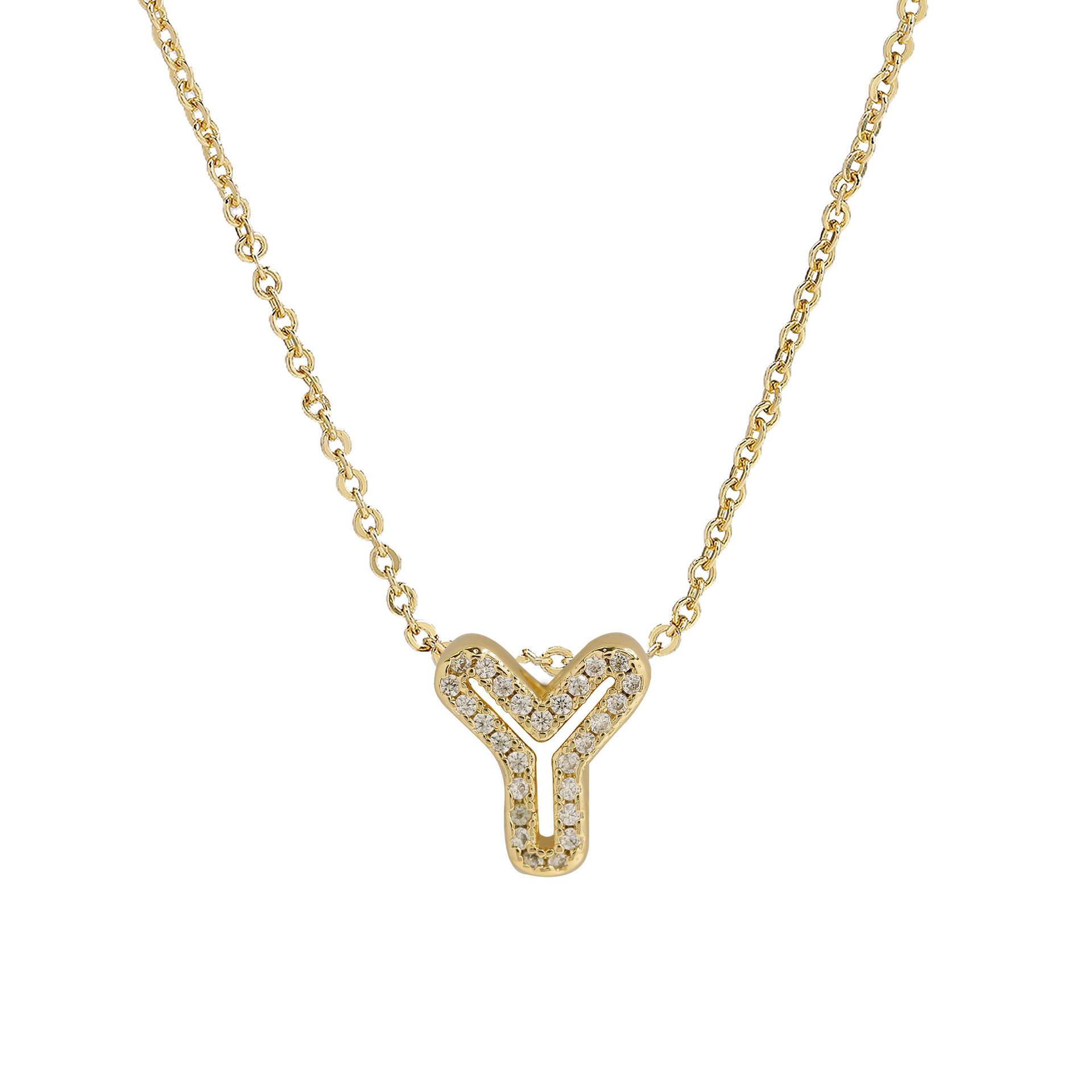 Maliben | Dazzling Diamond Initial Necklace