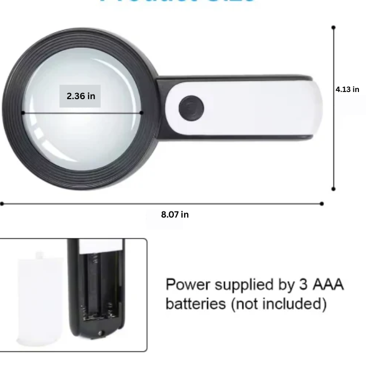 Maliben | 30x Magnifying Glass For Seniors