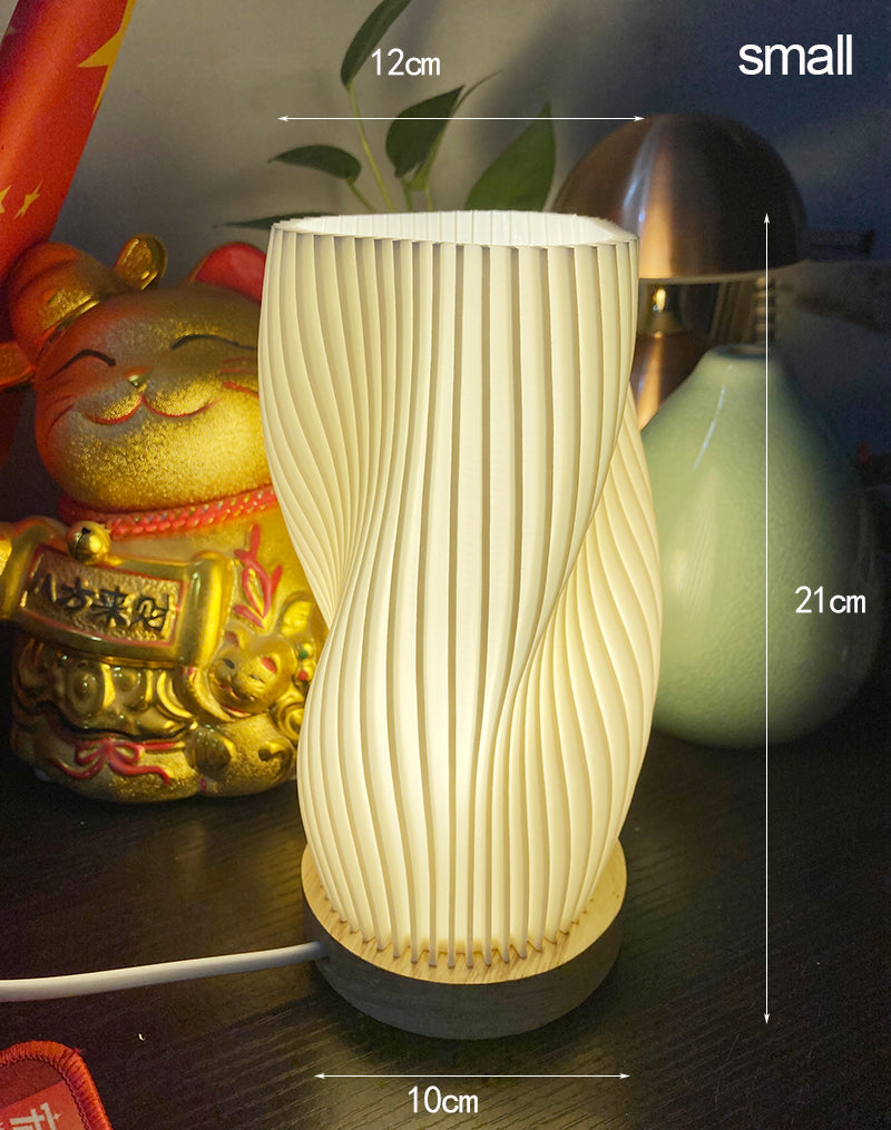 Maliben | Frenchlight Table Lamp - Elegant Pleated Table Lamp In French Cream For Atmospheric Spaces