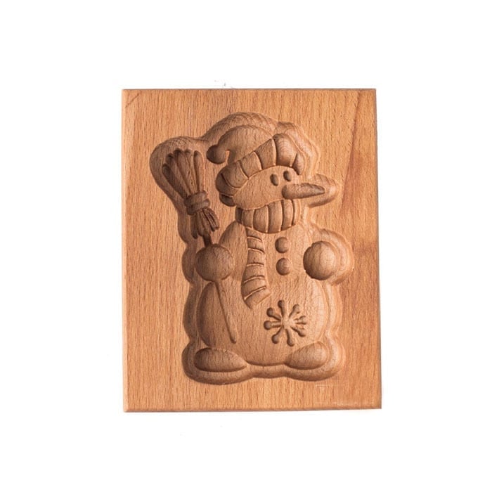 Maliben | Wooden Cookie Mold Set | Engraved Pastry Stamps | Gingerbread & Biscuit Press