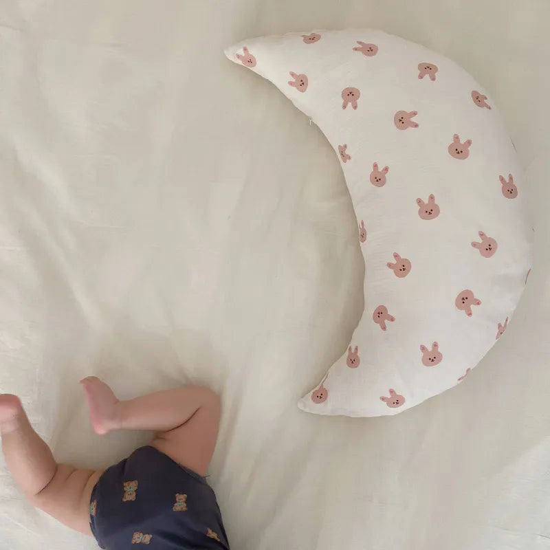 Maliben | Moon-Shaped Pillow For Babies – Soft Cuddle Pillow For Sleeping