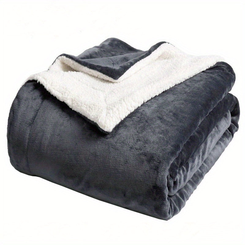 Maliben | Chic Sherpa Fleece Blanket For Optimal Comfort