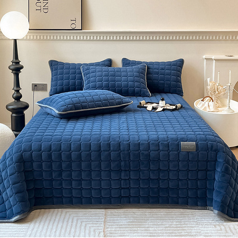 Maliben | Modern Soft Throw Blanket with Square Texture – Stylish Fluffy Bed & Sofa Cover