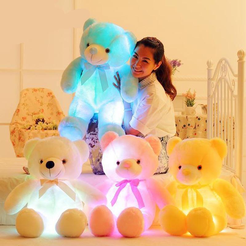 Maliben | Glowteddy | Lights Up The Night - Led Teddy Bear Plush For Kids