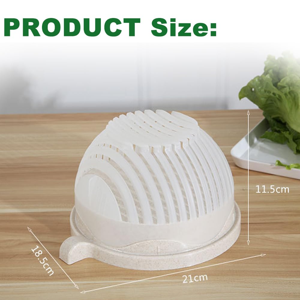 Maliben | Veggieslice Pro — Make Salad Making Safe, Quick, And Effortless Child's Play! (2 Pieces)