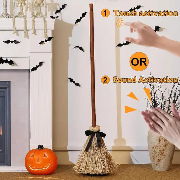 Maliben | Floating Phantombroom — Enchant Your Halloween Party With Haunting Floating And Evil Laughter