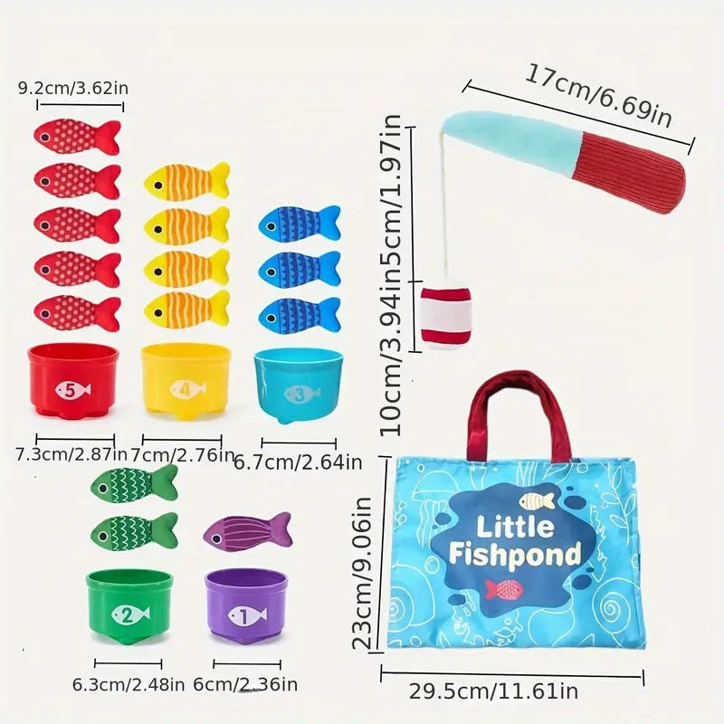 Maliben | Montessori Plush Fish Pond Toy