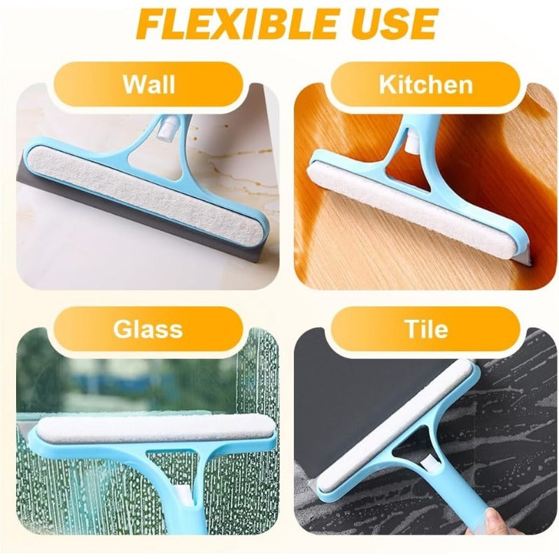 Maliben | Brightswipe 3 In 1 Window Squeegee Cleaner With Spray Bottle