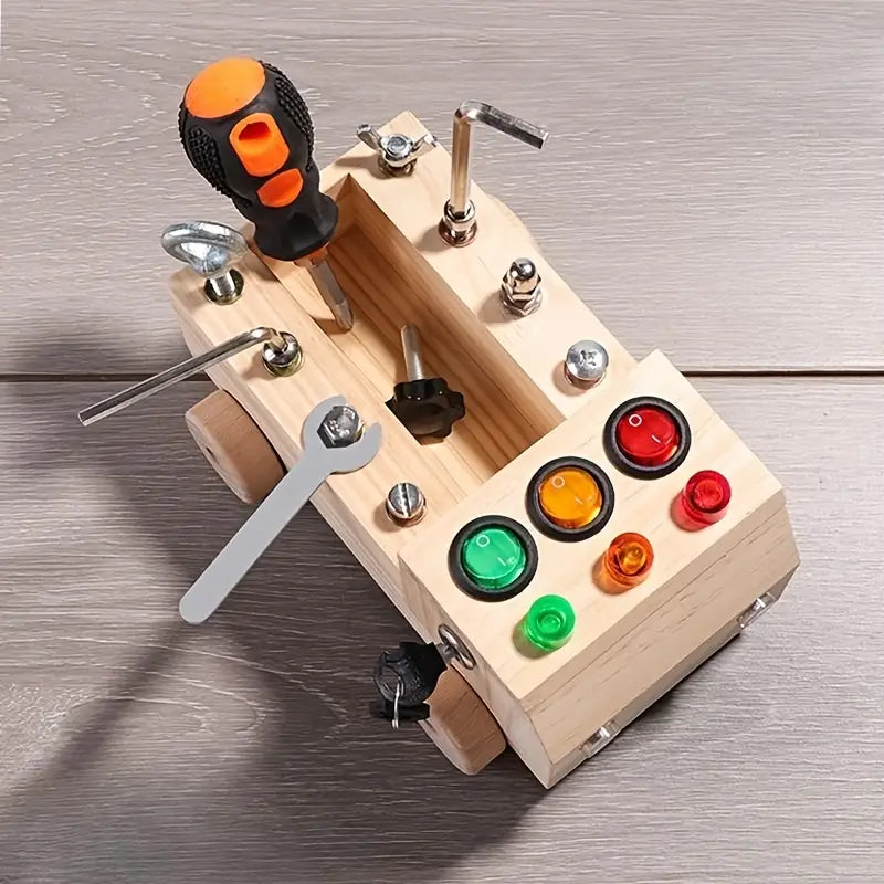 Maliben | Montessori Busy Board - Learn And Play With Leds