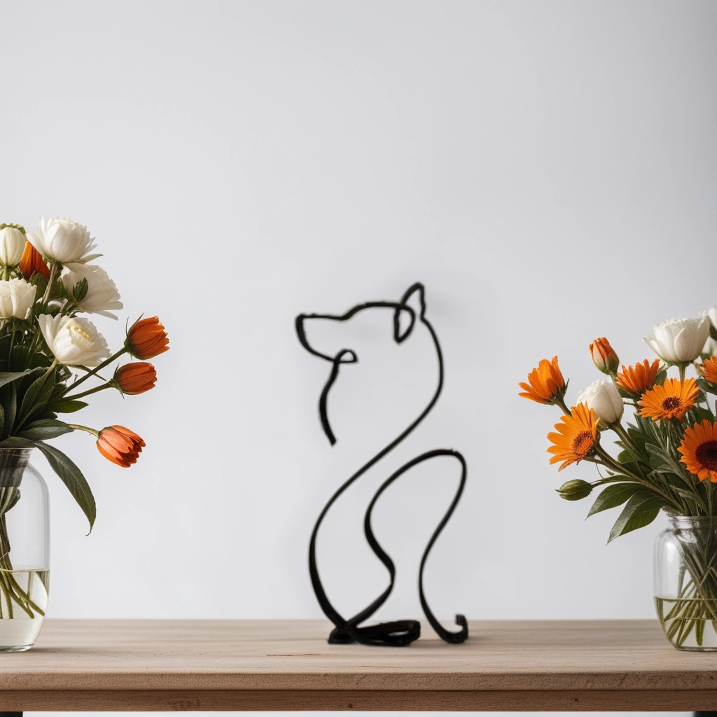 Maliben | Artipaws Abstract Dog Sculpture | Modern Design | High-Quality Art Figure | For Shelf & Table