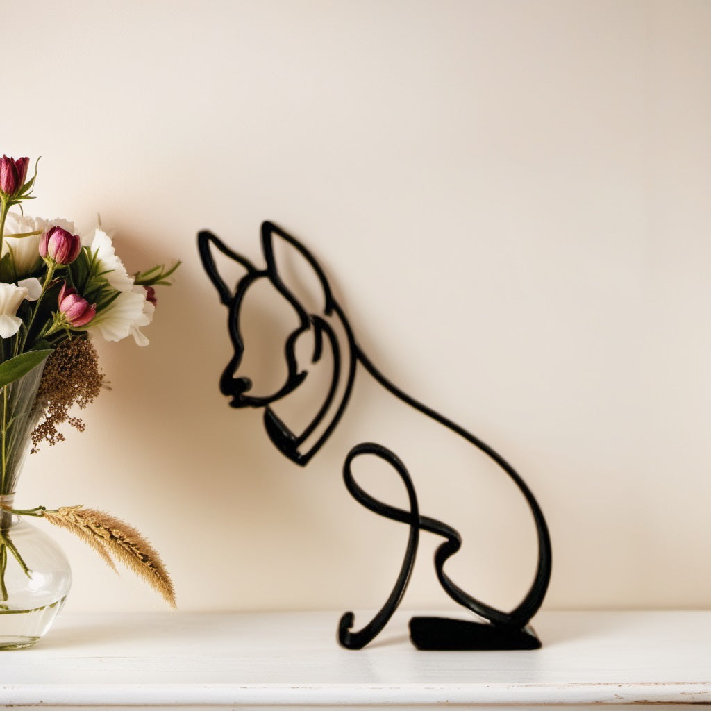Maliben | Artipaws Abstract Dog Sculpture | Modern Design | High-Quality Art Figure | For Shelf & Table