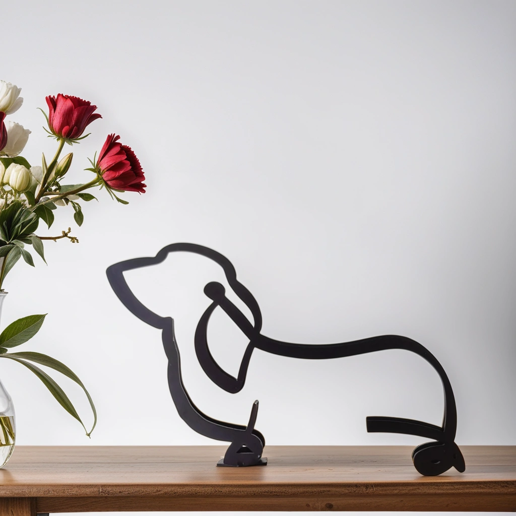 Maliben | Artipaws Abstract Dog Sculpture | Modern Design | High-Quality Art Figure | For Shelf & Table