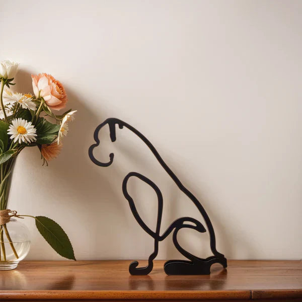 Maliben | Artipaws Abstract Dog Sculpture | Modern Design | High-Quality Art Figure | For Shelf & Table
