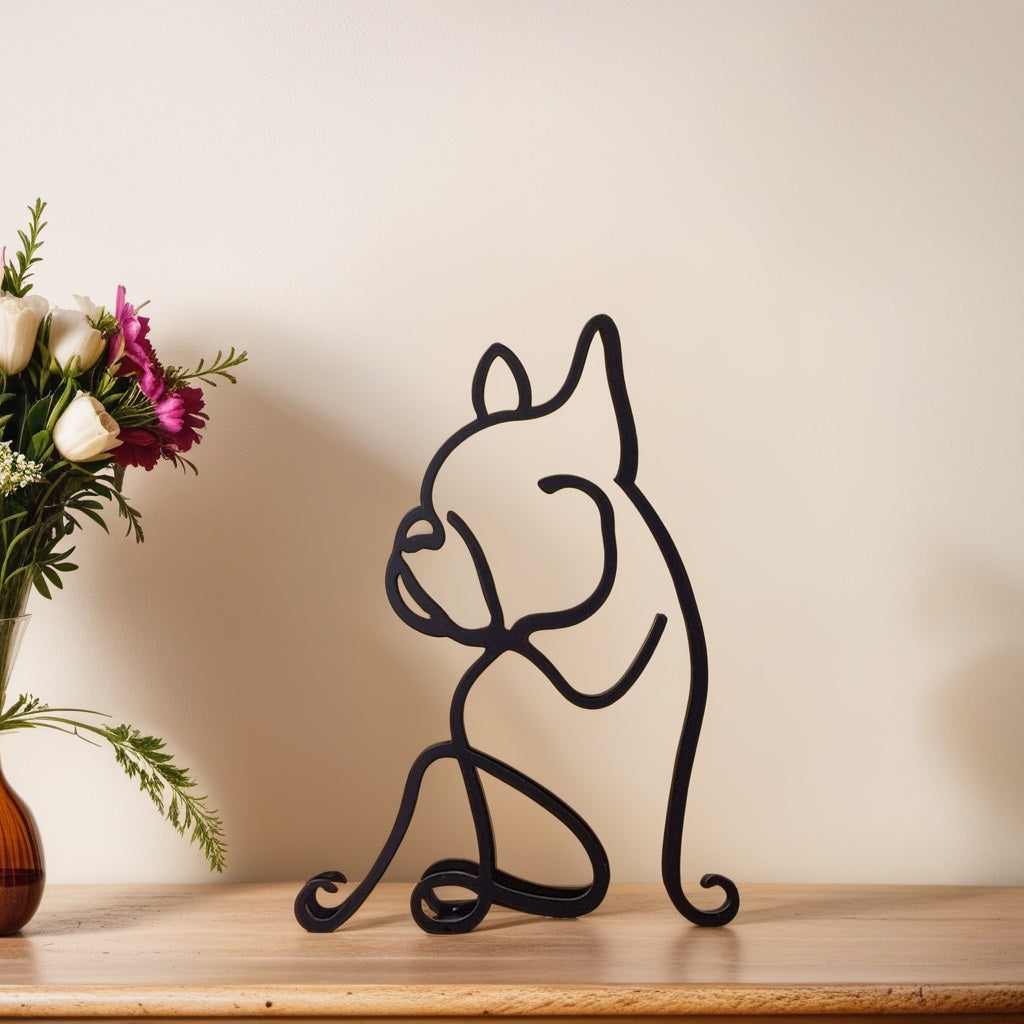 Maliben | Artipaws Abstract Dog Sculpture | Modern Design | High-Quality Art Figure | For Shelf & Table