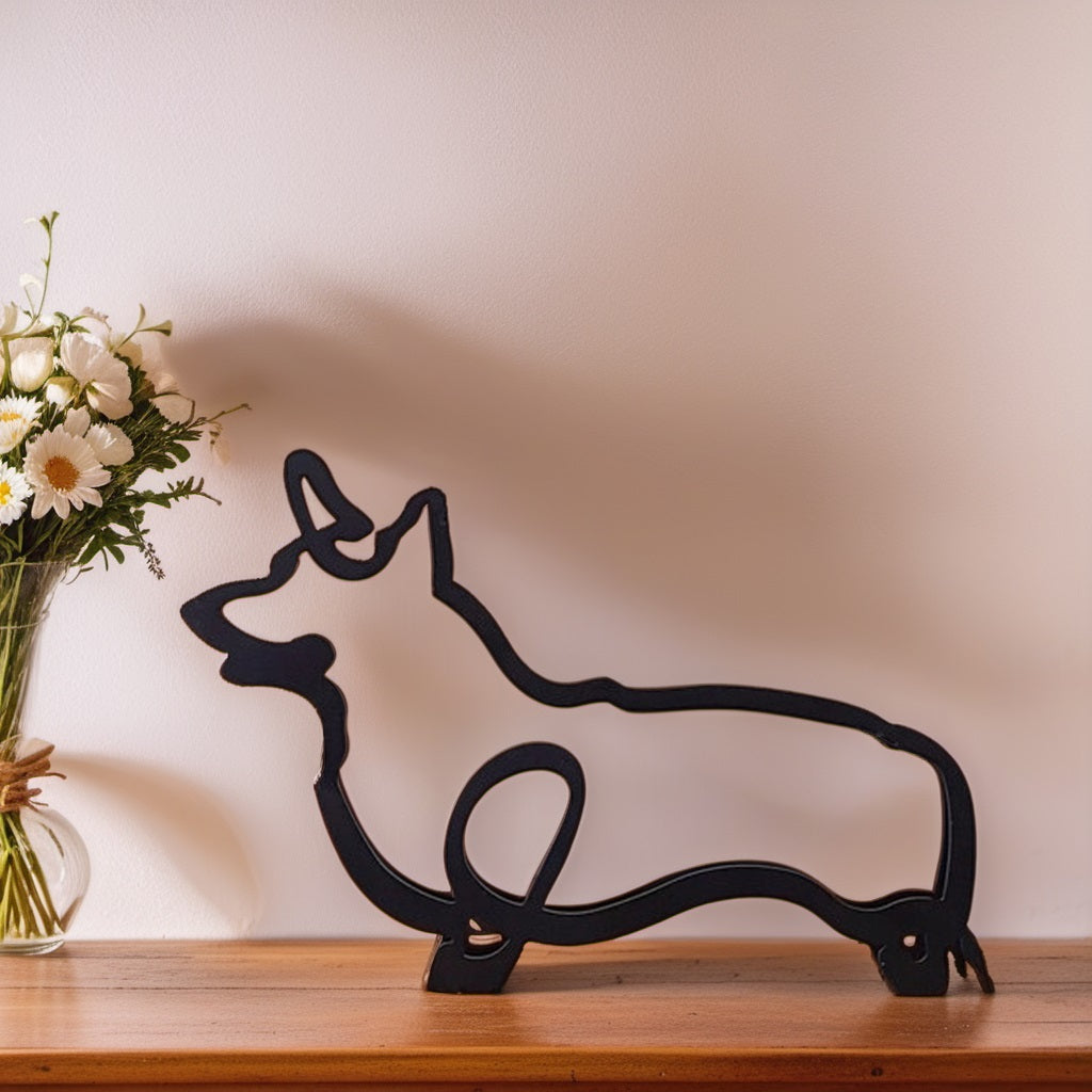 Maliben | Artipaws Abstract Dog Sculpture | Modern Design | High-Quality Art Figure | For Shelf & Table