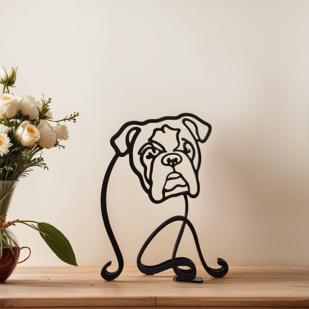 Maliben | Artipaws Abstract Dog Sculpture | Modern Design | High-Quality Art Figure | For Shelf & Table