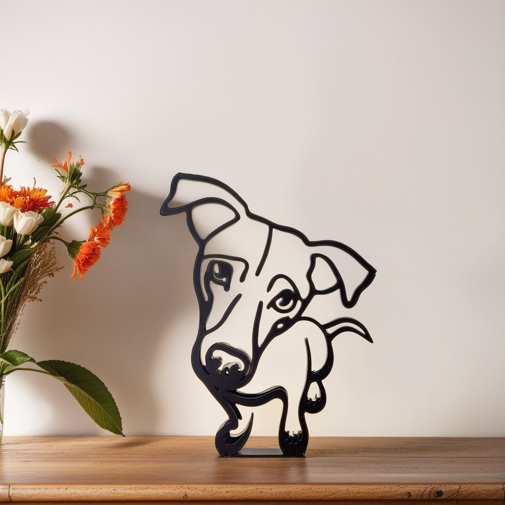 Maliben | Artipaws Abstract Dog Sculpture | Modern Design | High-Quality Art Figure | For Shelf & Table