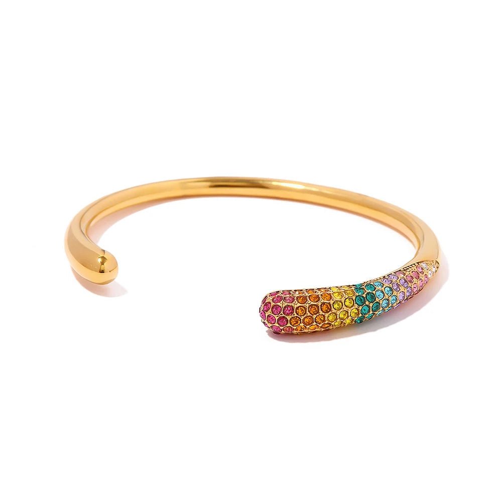 Maliben | Accented Classy Bangle Cuff Bracelets