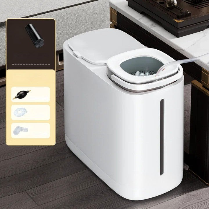 Maliben | Dual Compartment Dry Wet Section Efficient Modern Home Trash Can