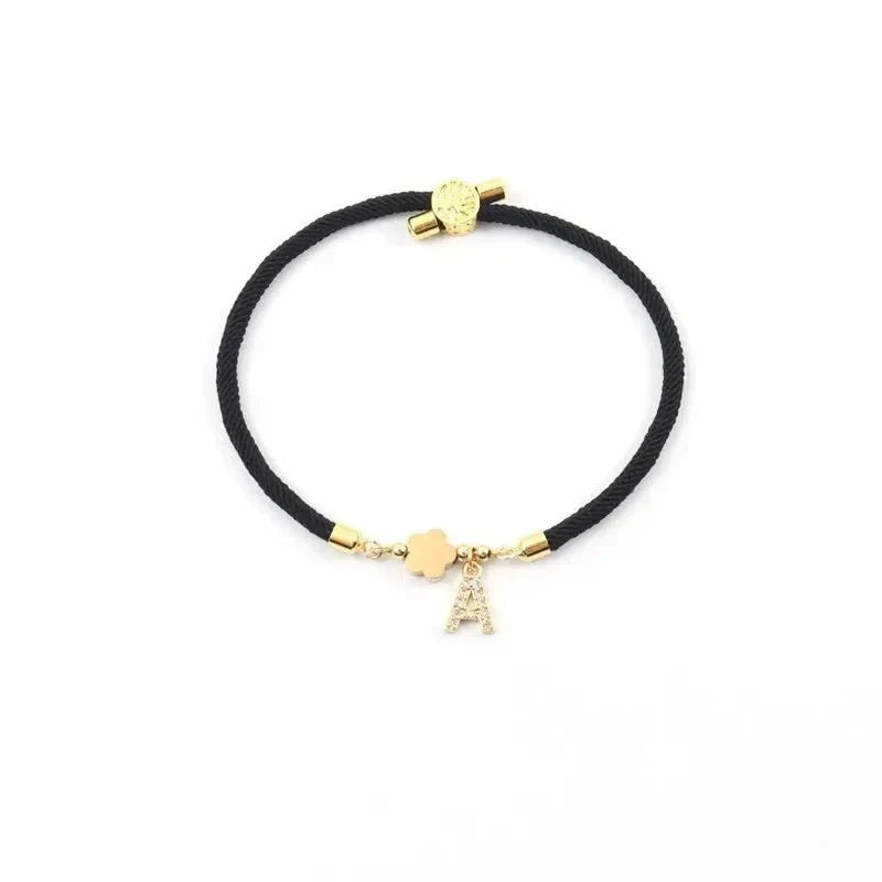 Maliben | Adjustable Shape Letter Initial Bracelets
