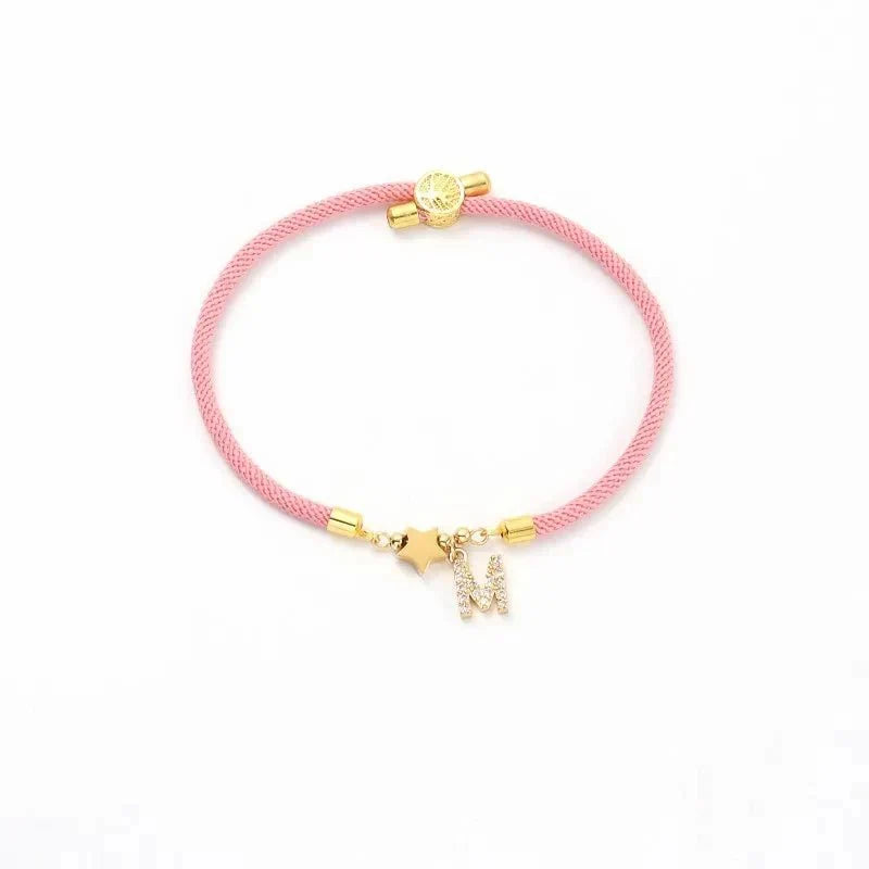 Maliben | Adjustable Shape Letter Initial Bracelets