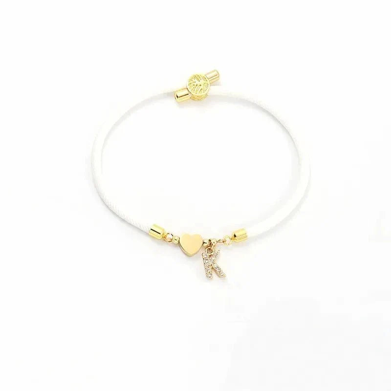 Maliben | Adjustable Shape Letter Initial Bracelets