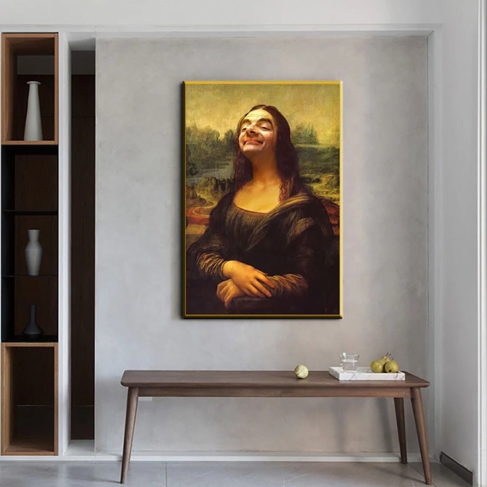 Maliben | Aesthetic Funny Mona Lisa Canvas Poster