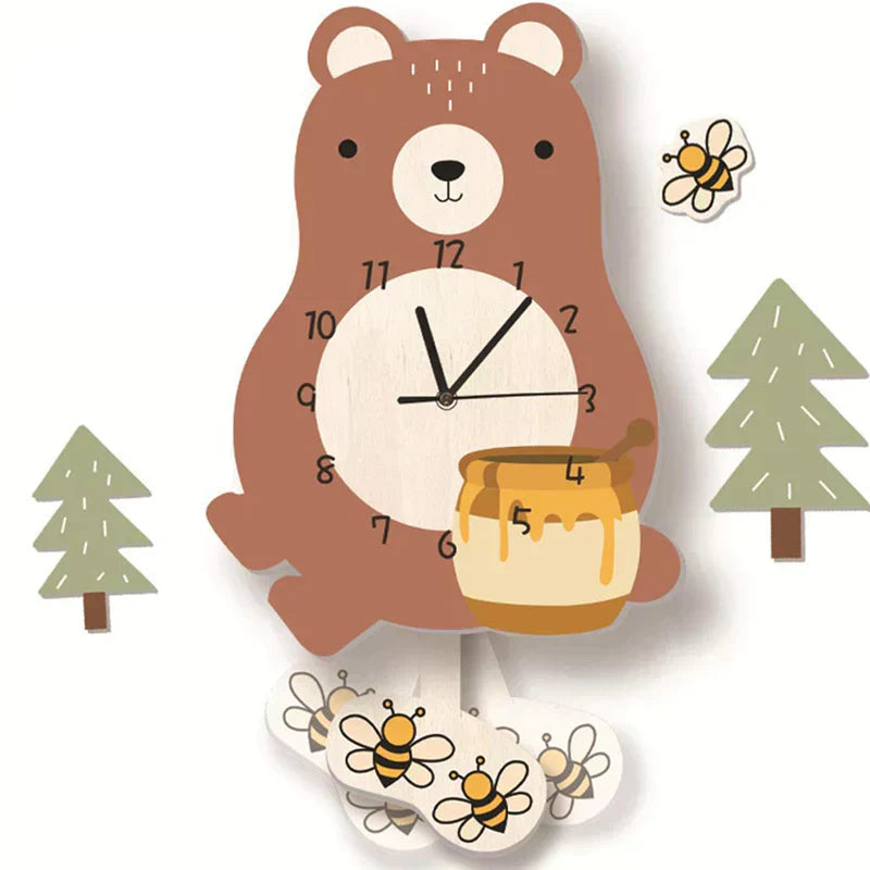Maliben | Children's pendulum clock with animal designs