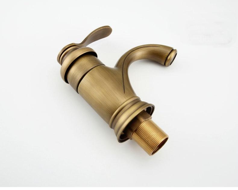 Maliben | Antique Brass Tap Bathroom Fixtures Faucet Sink Mixer Tap
