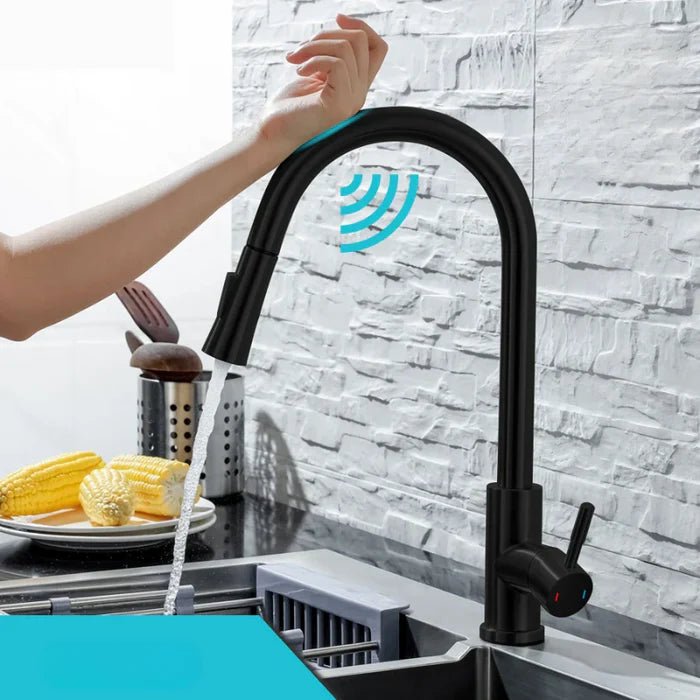 Maliben | Aquatouch – Smart Sensor Kitchen Faucet With Pull-Out Design