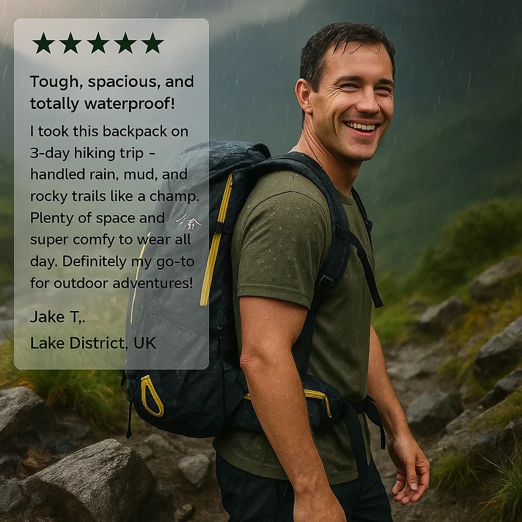 Maliben | 40l Waterproof Hiking Backpack With Multiple Compartments For Outdoor Adventures And Travel