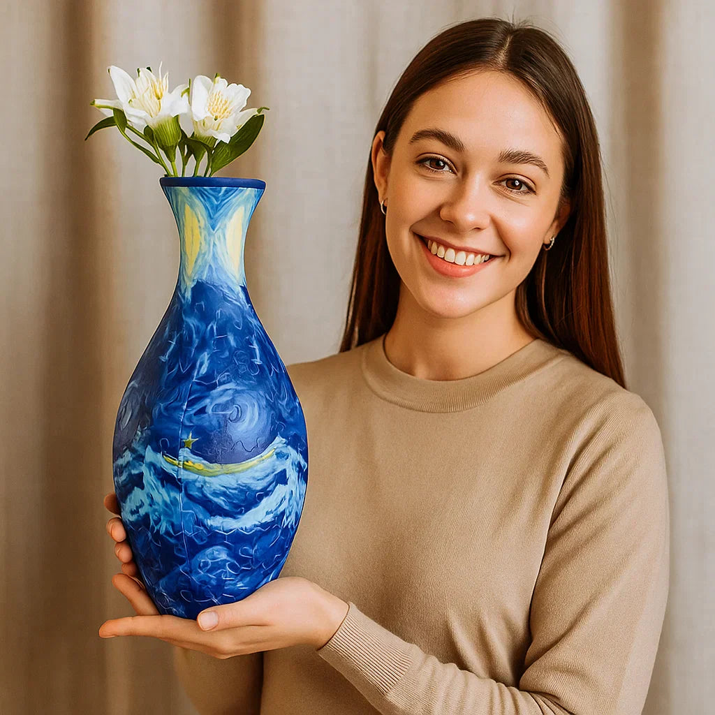 Maliben | Noble 3d Puzzle Vase - Usable For Real Flowers
