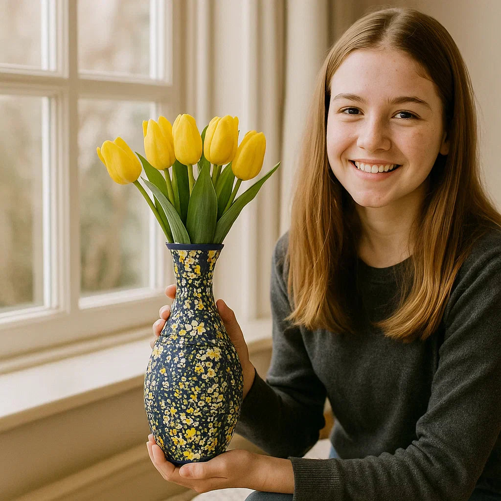 Maliben | Noble 3d Puzzle Vase - Usable For Real Flowers