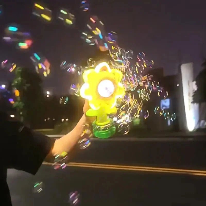 Maliben | Bubbleblossom | Magical Bubble Fun - Automatic Sunflower Bubble Machine