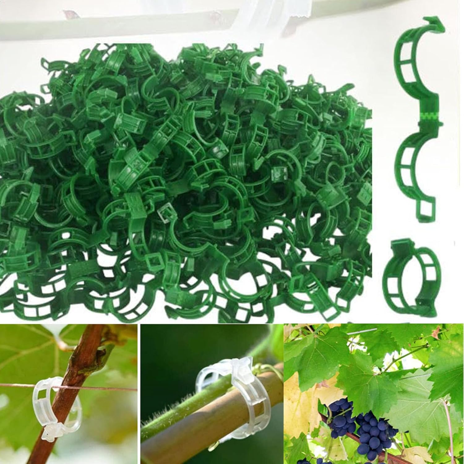 Maliben | Tomato Clips, Plastic Trellis Clips