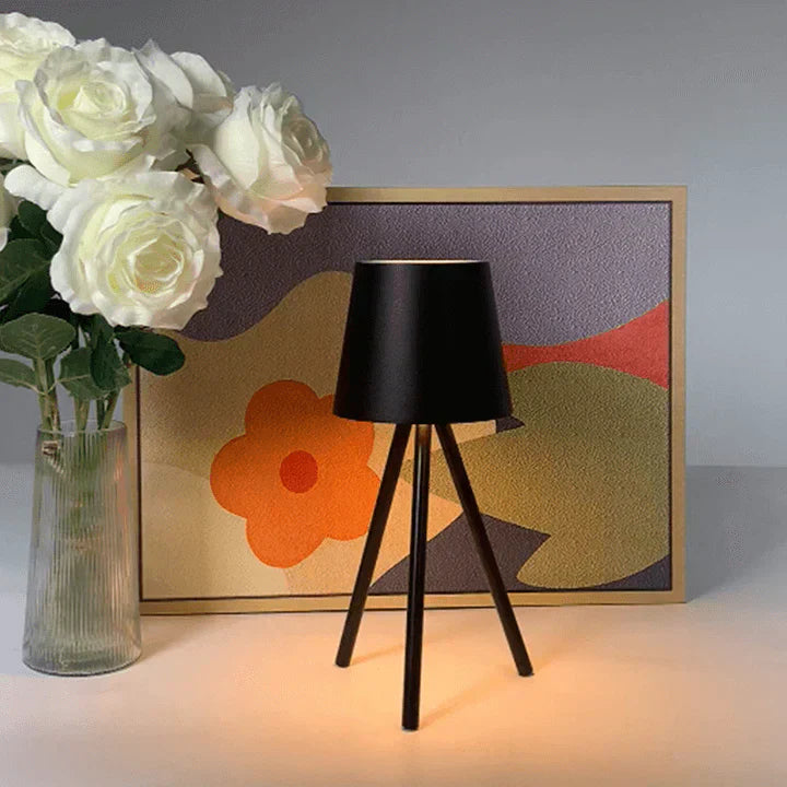 Maliben | Nordic Tripod Table Lamp - Stylish Wireless Led Night Light