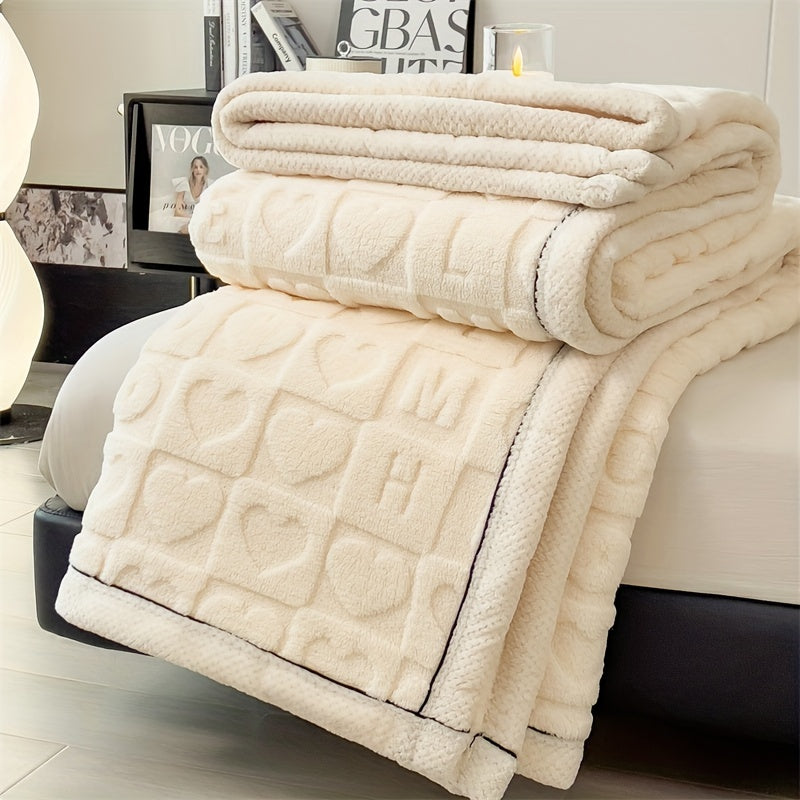 Maliben | Stylish Coral Fleece Blanket For Ultimate Comfort