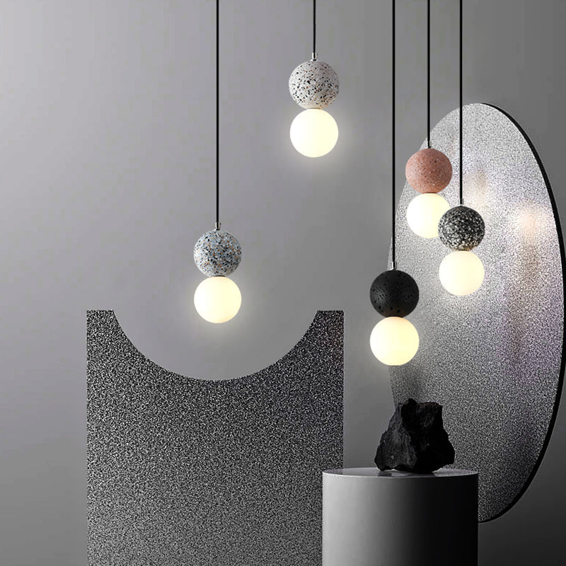 Maliben | Aurora Glow - Luxe Led Pendant Light In Black/White
