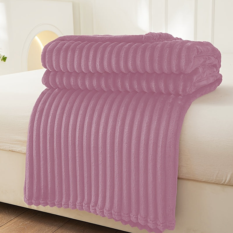 Maliben | Soft Plush Blanket With Rib Pattern
