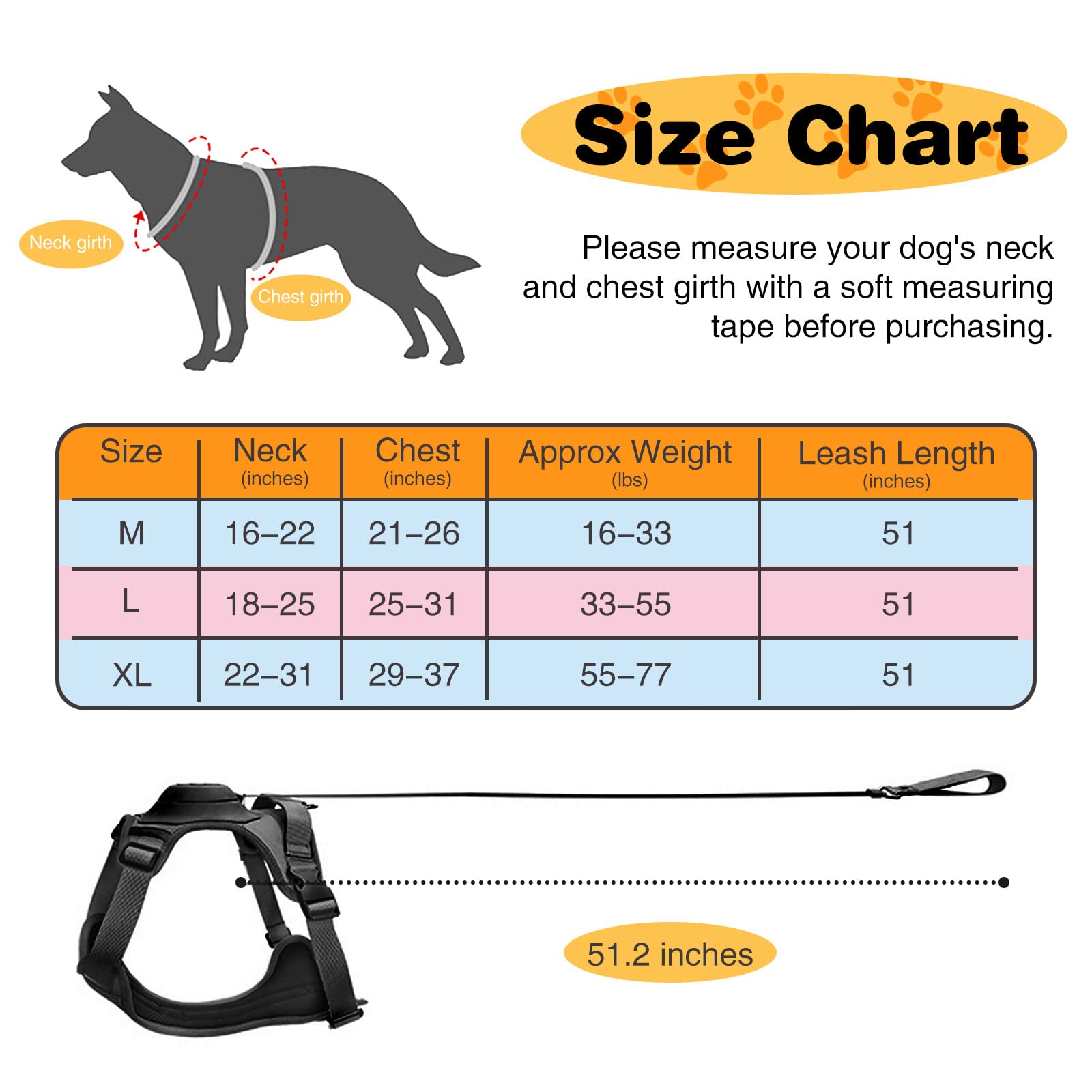 Maliben | mamymarket™ - Dog Harness and Retractable Leash Set All-in-One