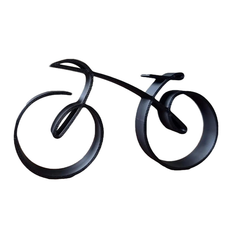 Maliben | Velaro Bike Sculpture | Minimalist Wire Frame Design | Iron Black | Gift Idea For Bike Lovers