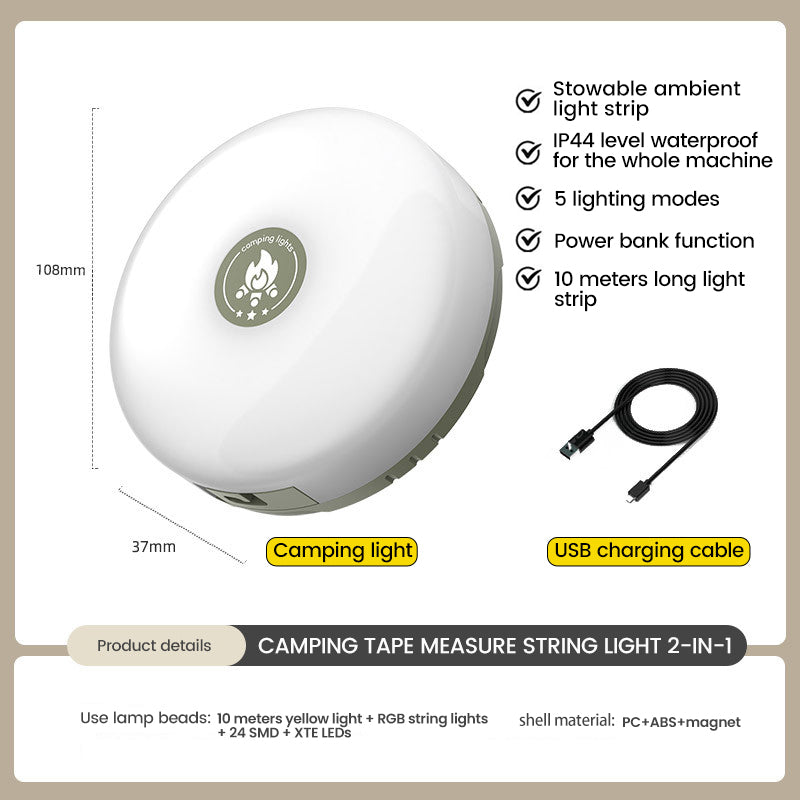 Maliben | Waterproof Portable Stowable String Light