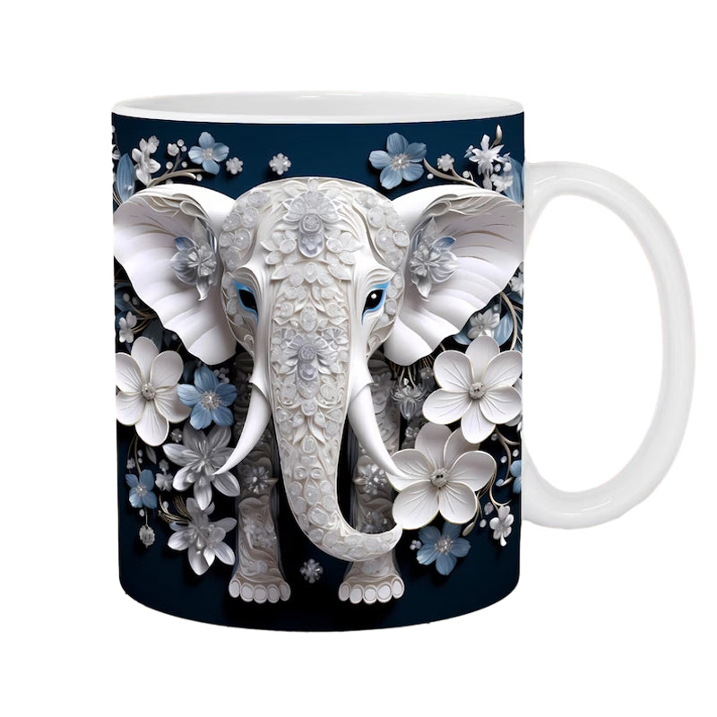 Maliben | 3D Elephant Flower Mug