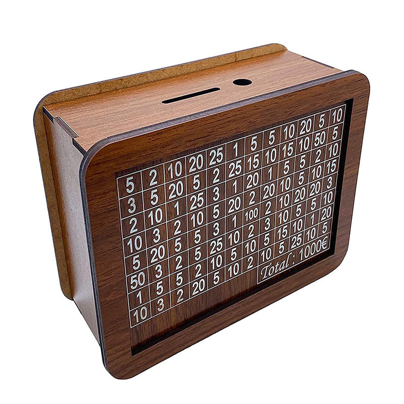 Maliben | Wooden Piggy Bank With Counter