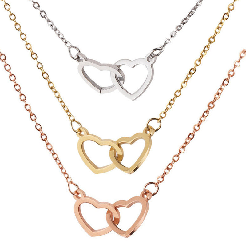 Maliben | Heart Necklace With Rotating Rose Gift Box